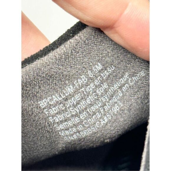 BP Mules Womens Size 8.5 Black Slip On Open Toe Block Heel Fabric Upper - Picture 6 of 7
